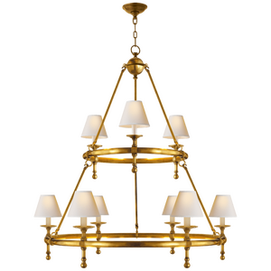 Люстра Classic Two-Tier Ring Chandelier SL 5813PN-NP Chapman & Myers