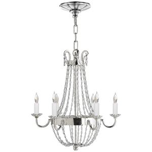 Люстра OC 11407 SG сталь, хром, хрусталь
