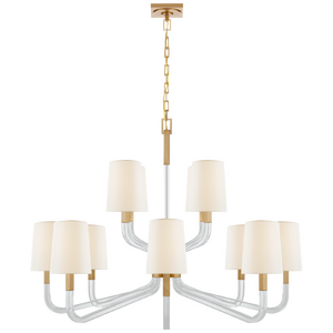 Люстра VISUAL COMFORT Reagan Grande Two Tier Chandelier CHAPMAN & MYERS CHC 5904AB/CG-LWG