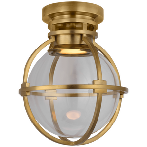 Накладной светильник Gracie 10" Captured Globe Flush Mount CHAPMAN & MYERS CHD 2481AB-CG