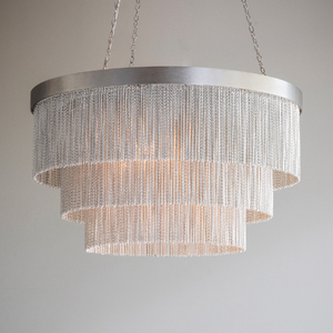 Люстра Tigermoth Silver Chain Shallow Chandelier