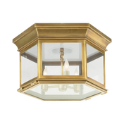Потолочный светильник CHAPMAN & MYERS Club Large Hexagonal Flush Mount VISUAL COMFORT CHO4111
