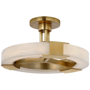 Потолочный светильник KELLY WEARSTLER Covet Medium Ring Semi-Flush Mount VISUAL COMFORT KW 4142AB/ALB