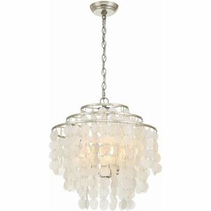 Brielle 4 Light 18 inch Antique Silver Chandelier Ceiling Light