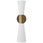Clarkson Medium Narrow Sconce AERIN ARN2009HAB/WHT