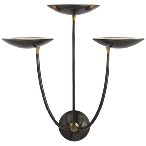 Keira Large Triple Sconce THOMAS O'BRIEN OB2785BZ/HAB