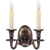 Grosvenor House Double Sconce CHAPMAN & MYERS CHD1139SN