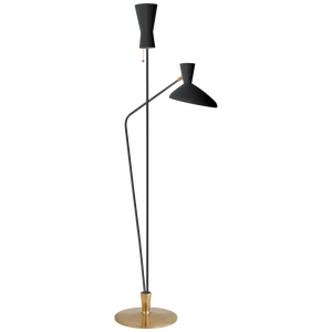 Austen Large Dual Function Floor Lamp SIGNATURE COLLECTION ARN 1712BLK
