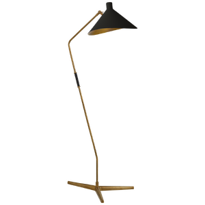 Mayotte Large Offset Floor Lamp AERIN ARN1013HAB-BLK