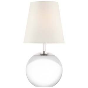 Terri 12" Cordless Accent Lamp Thomas O'Brien TOB3100CG-L-CL