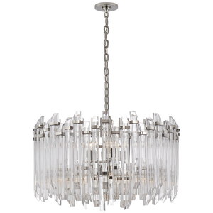Adele Large Wide Drum Chandelier Suzanne Kasler SK5421PN-CA