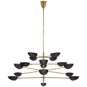 Graphic Grande Four-Tier Chandelier AERIN ARN5503HAB-BLK