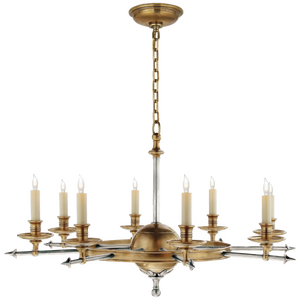 Leaf and Arrow Chandelier Chapman & Myers CHC1447AB/AN-NP