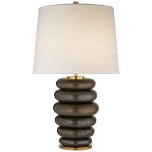 Phoebe Stacked Table Lamp Kelly Wearstler KW3619CBZ-L